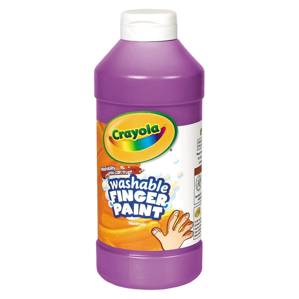Crayola Washable Finger Paint, 16 Oz., Violet MPN:551316040