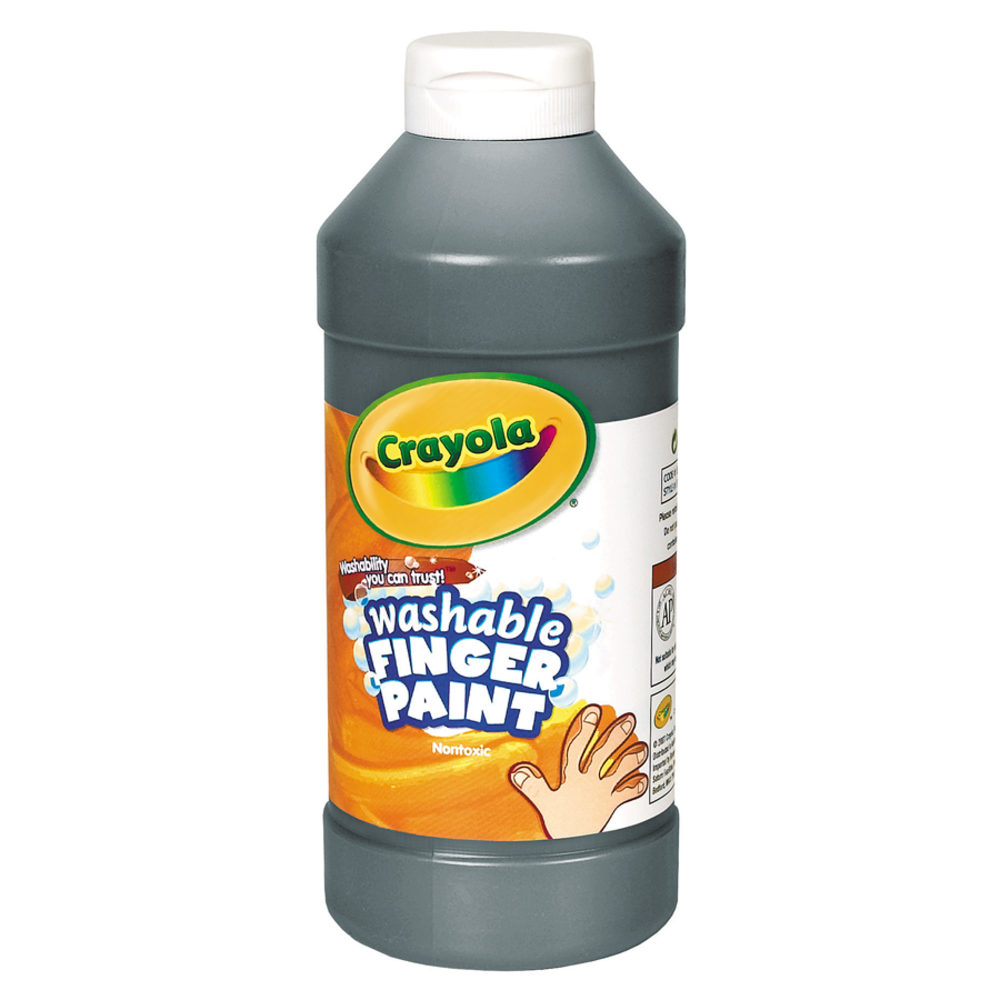 Crayola Washable Finger Paint, 16 Oz., Black MPN:551316051