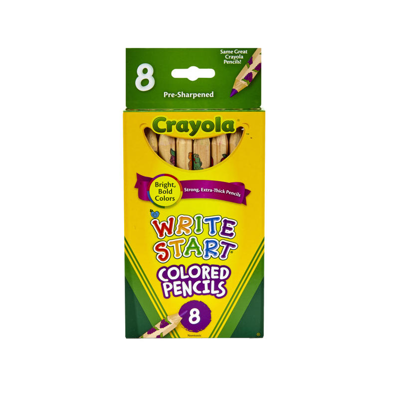 Crayola Write Start Color Pencils, Set Of 8 Colors MPN:68-4108
