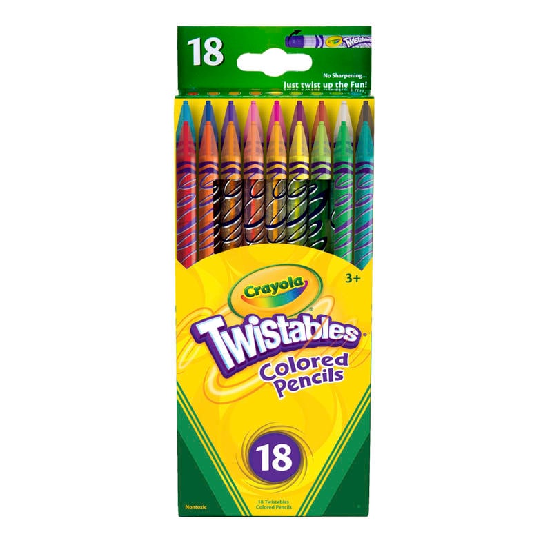 Crayola Twistables Color Pencils, Assorted Colors, Set Of 18 MPN:68-7418