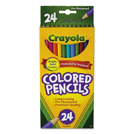 Colored Pencil, Assorted, 2B, PK24 MPN:684024
