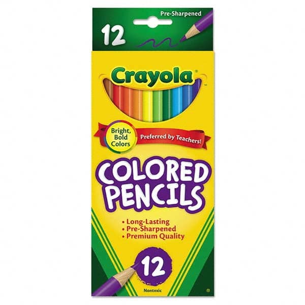 Color Pencil: 3.3 mm Tip, Assorted Colors MPN:CYO684012