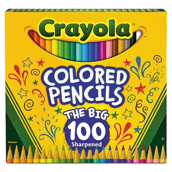 Color Pencil: 3.3 mm Tip, Assorted Colors MPN:CYO688100