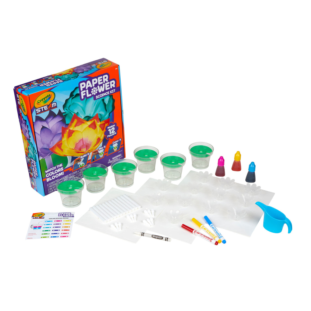 Crayola STEAM Paper Flower Science Kit, Assorted Colors, Grade 2 to 3 MPN:BIN747409