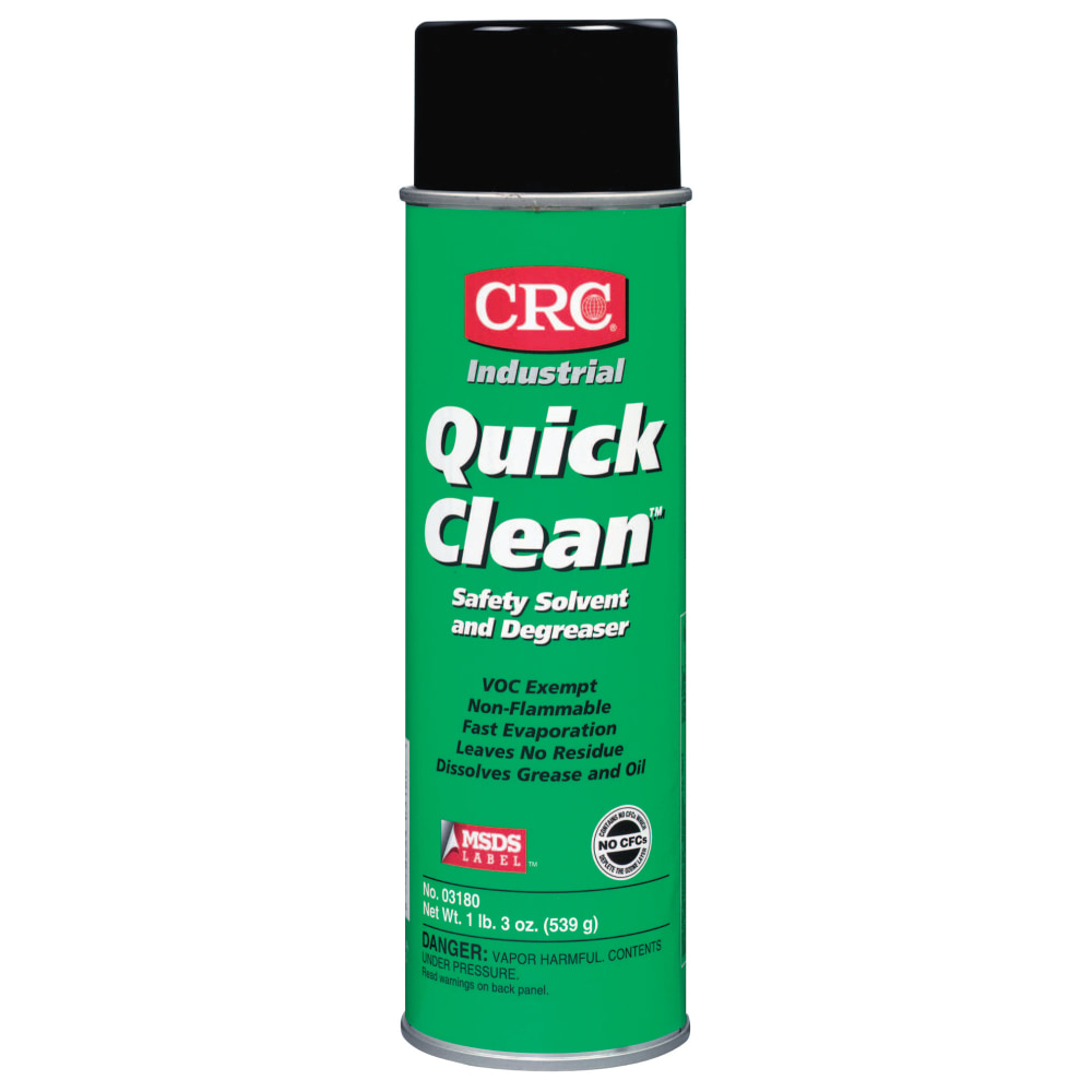 CRC Quick Clean Aerosol Safety Solvent/Degreaser, 20 Oz Can, Case of 12 MPN:03180