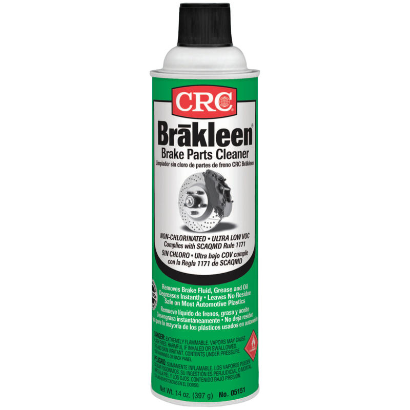 CRC Brakleen Non-Chlorinated Very Low VOC Brake Parts Cleaner, 14 Oz Can, Case Of 12 MPN:05151