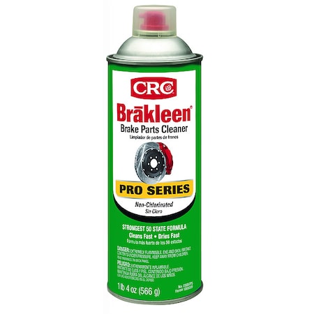 Brakleen Pro Series Non-Chlorinated Brake Parts Cleaner, 20 oz Can, Solvent Based MPN:05050PS