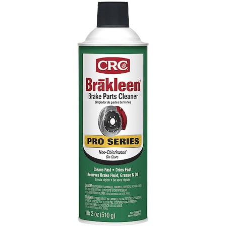 Brakleen Pro Series Non-Chlorinated Brake Parts Cleaner, 18 oz Can, Solvent Based MPN:05088PS
