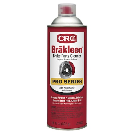 Brakleen Pro Series Non-Flammable Brake Parts Cleaner, 29 oz Can, Solvent Based MPN:05089PS