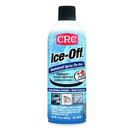 Windshield De-Icer, Aerosol Spray Can, 12 oz, Ready to Use, Premixed, Windshield Treatment, De-Icer MPN:05346