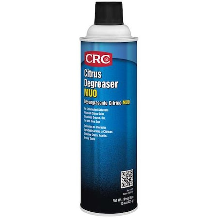 Citrus Degreaser MUO, 15 oz, Aerosol Spray Can, Ready To Use, Solvent Based, C1 MPN:14970