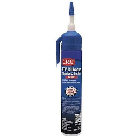 RTV Silicone Sealant, 6.5 oz, Blue, Temp Range -60 to 450 Degrees F MPN:14057