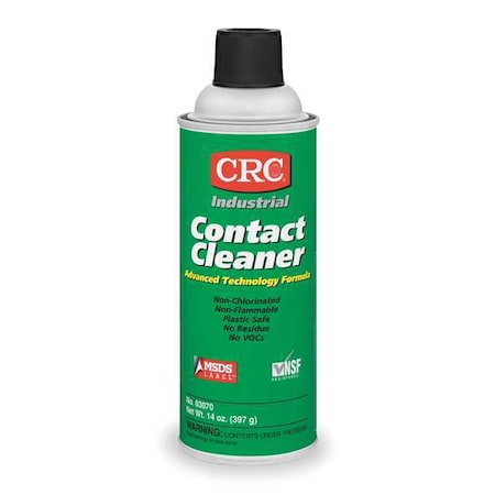 Contact Cleaner, Aerosol Spray Can, 14 oz, Liquid MPN:03070