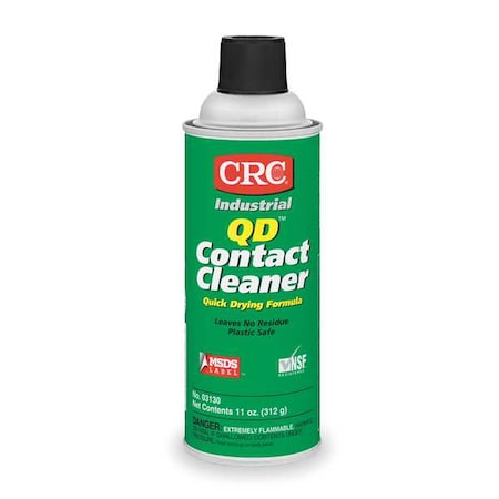 QD Contact Cleaner, 11 oz Aerosol Can, Quick Dry, Unscented MPN:03130