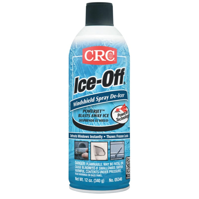 CRC Ice-Off Windshield Spray De-Icers, 16 Oz Aerosol Can, Pack Of 12 Cans MPN:05346