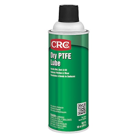 Dry Film Lubricant, 16 oz, Aerosol Can, PTFE, White MPN:03044