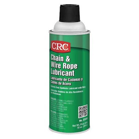 Chain and Wire Rope Lubricant, 25 to 350 Degree F, H2 No Food Contact, 10 oz Aerosol Can MPN:03050
