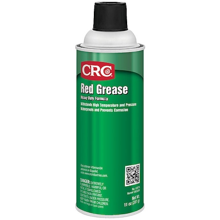 Multipurpose Grease, Red Grease, NLGI Grade 2, 16 oz Aerosol Can, Red MPN:03079