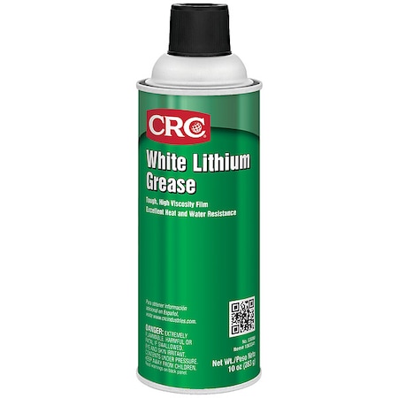 Multipurpose Grease, H2 No Food Contact, NLGI Grade 2, Lithium, 10 oz Aerosol Can, White MPN:03080
