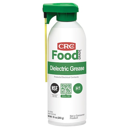 Dielectric Grease, 10 oz, Aerosol Can, H1 Food Grade, Clear MPN:03082