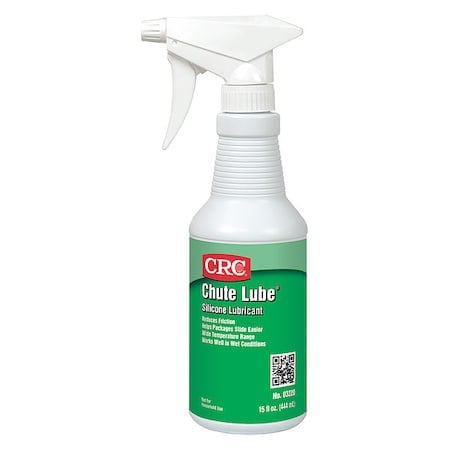 Chute Lube, Silicone, H2 No Food Contact, 15 oz Spray Bottle, Yellow MPN:03220