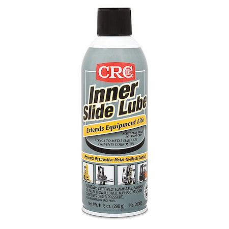 Slide Lubricant, 10.5 oz, Aerosol Can, Organic Solvent, Black MPN:05305