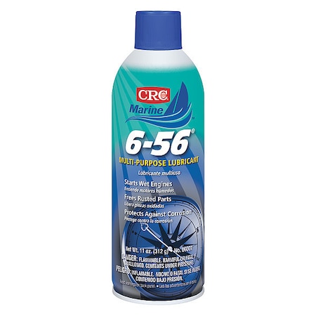 General Purpose Lubricant, 16 oz, Aerosol Spray Can, Petroleum Distillates Base, 250 Degrees F Max Op Temp, Blue, Green MPN:06007