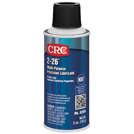 General Purpose Lubricant, 5 oz, Aerosol Spray Can, Petroleum Distillates Base, 250 Degrees F Max Op Temp, Amber MPN:2004