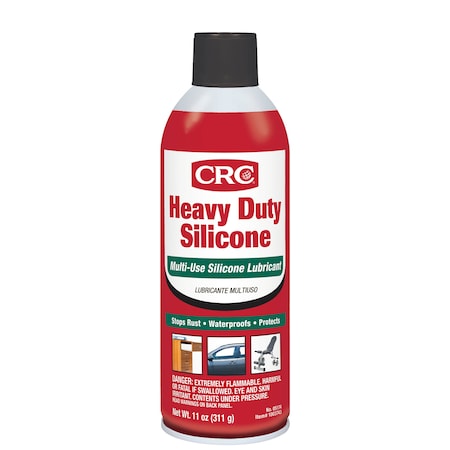 Lubricant, 11 oz, Aerosol Spray Can, Silicone Base, 400 Degrees F Max Op Temp, Colorless MPN:5174