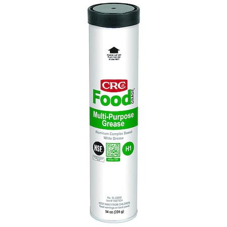 Sta-Lube Multipurpose Food Grade Grease, 14 oz, Cartridge, H1 Food Grade, NLGI 2, H1 Food Grade MPN:SL35600