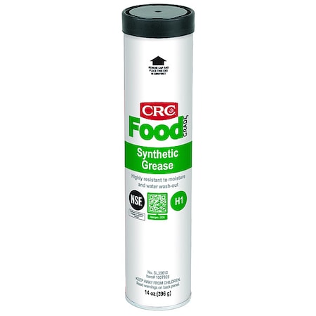 14 oz. Clear Synthetic Food Grade Grease Cartridge MPN:SL35610