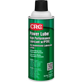 CRC Power Lube® Industrial High Performance Lubricant w/PTFE 11 Oz Aerosol Petroleum Solvent 03045 - Pkg Qty 12