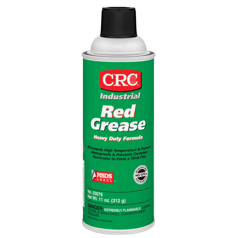 CRC Red Grease, 16 Oz Aerosol Cans, Pack Of 12 Cans MPN:03079