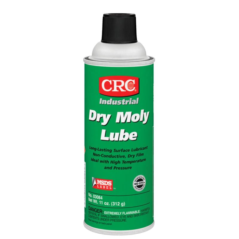 CRC Dry Moly Lubricant Aerosol Spray, 16 Oz, Pack Of 12 Cans MPN:03084