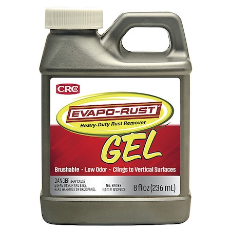 Rust Remover, Bottle, Gel, 8 oz MPN:1752904