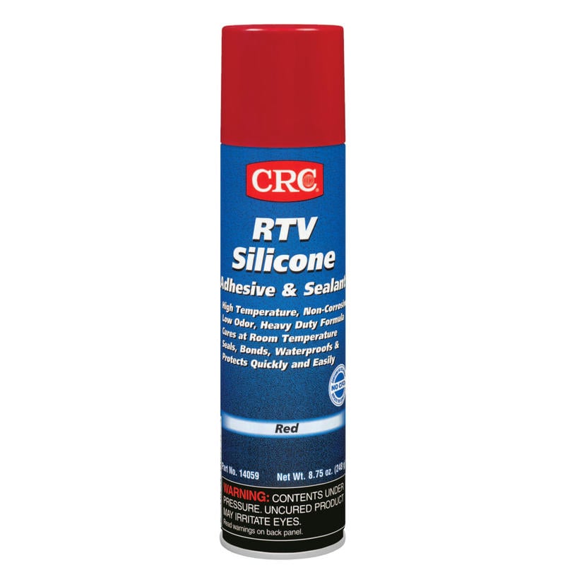 CRC RTV Silicone Adhesive/Sealants, 8 Oz Tube, Red, Pack Of 12 Tubes MPN:14059