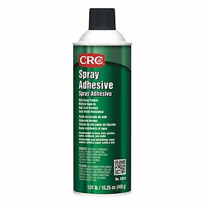 Spray Adhesive 16.25 fl oz Aerosol Can MPN:03018