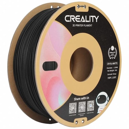 3D Printer Filament, Black MPN:CR-PLA Matte Black