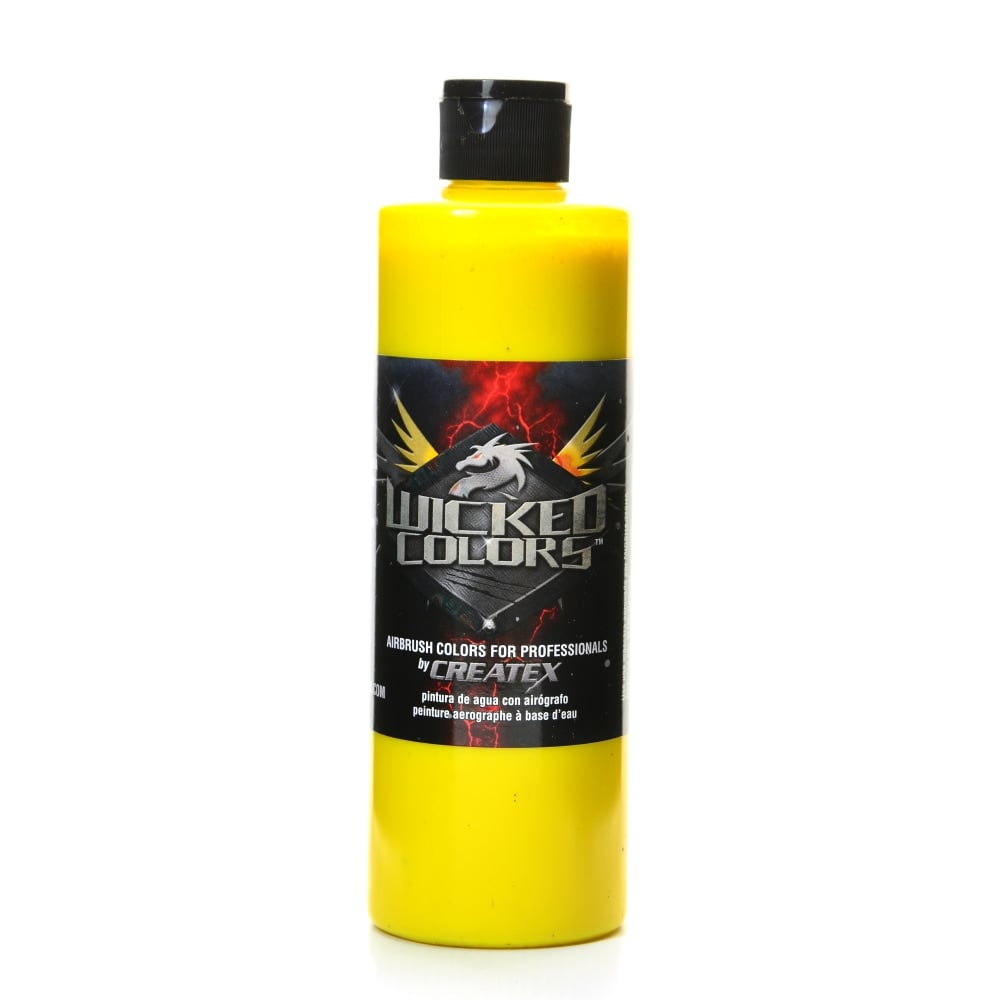 Createx Wicked Colors Airbrush Paint, Detail, 16 Oz, Yellow MPN:W052-16