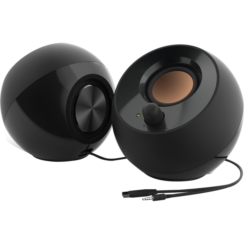 Creative Pebble 2.0 Speaker System - 4.40 W RMS - Black - 100 Hz to 17 kHz MPN:51MF1680AA000