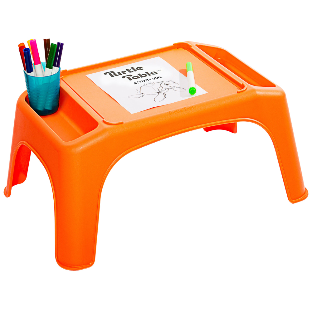LapGear Turtle Table Kids Activity Lap Desk Tray, Orange MPN:20109