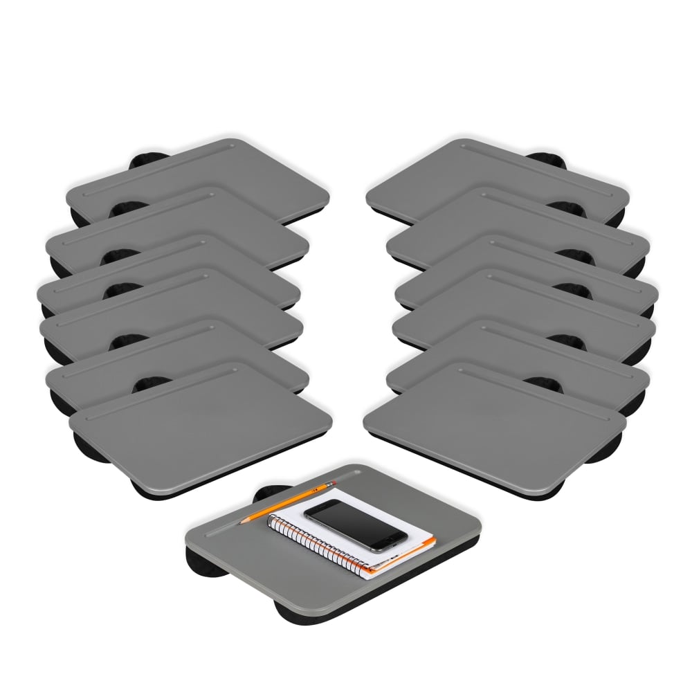 LapGear Compact Lap Desk, Charcoal, Pack of 12 Desks MPN:43005