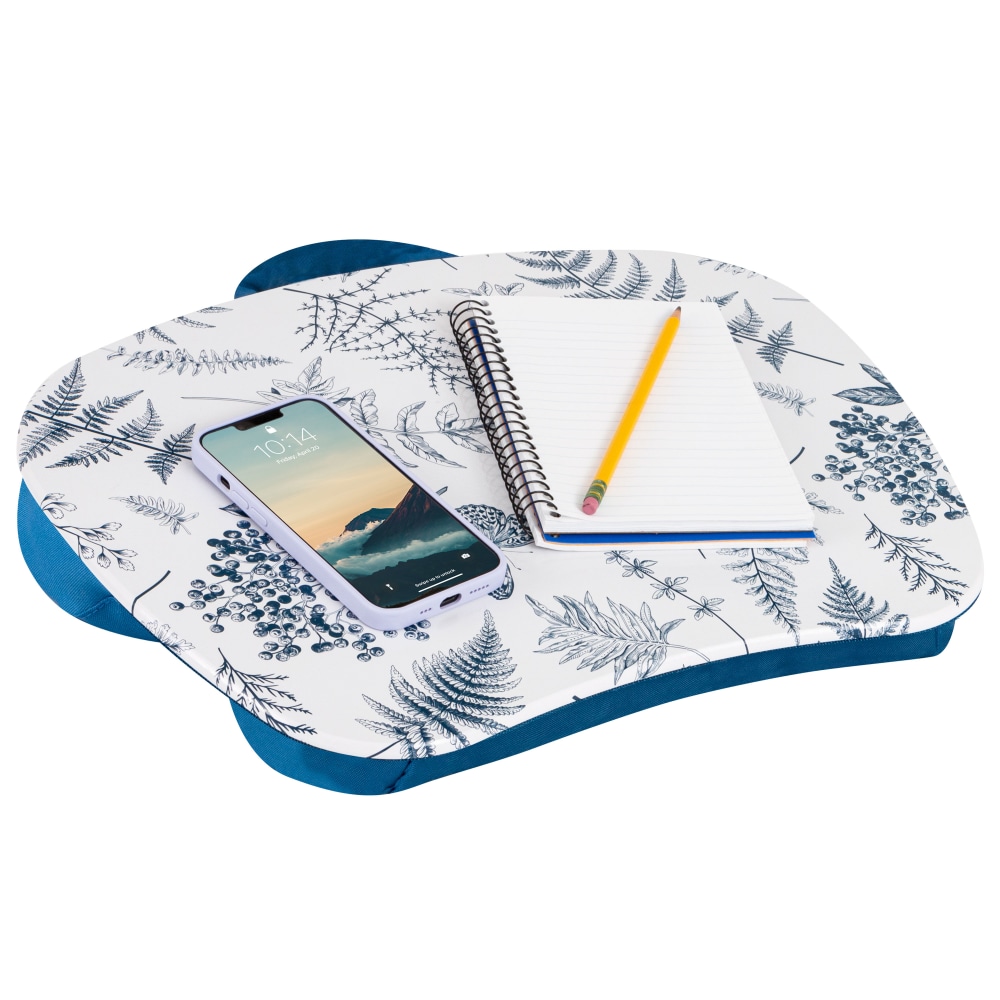LapGear MyStyle Lap Desk, 2-5/8inH x 17inW x 13-1/4inD, Blue Garden MPN:45302