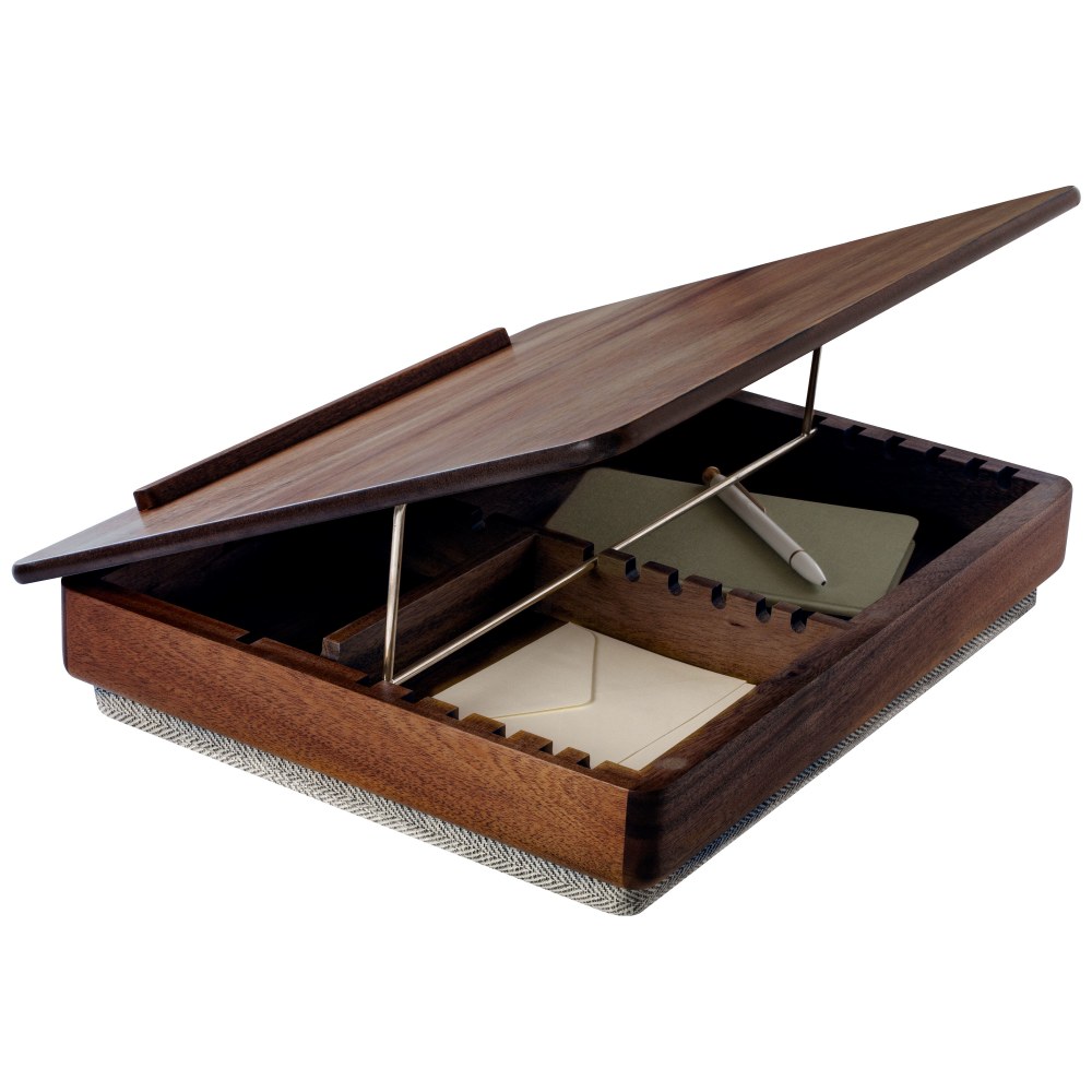 Rossie Home Easel Lap Desk, 3-1/8inH x 17-3/4inW x 3-1/8inD, Java Acacia MPN:76501