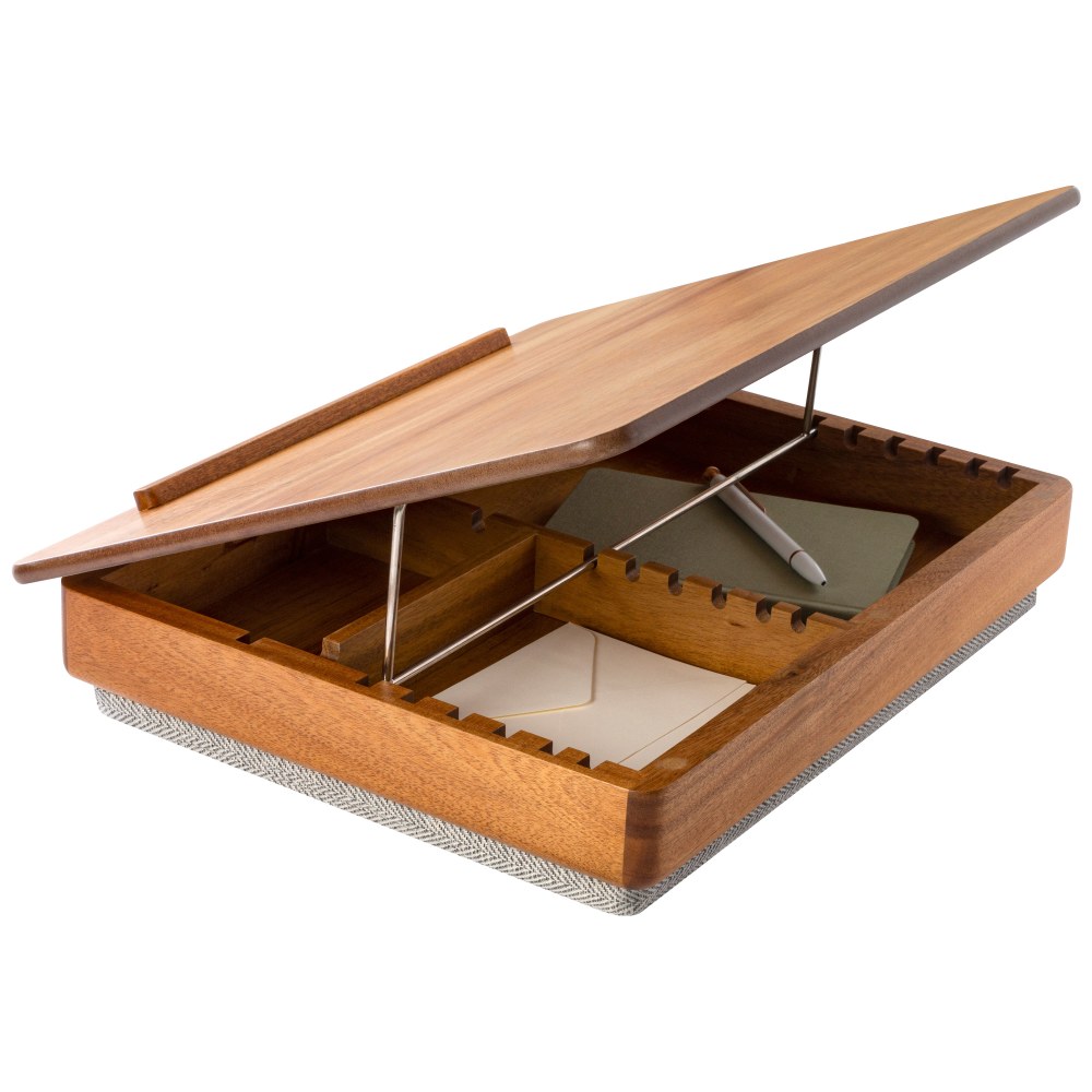 Rossie Home Easel Lap Desk, 3-1/8inH x 17-3/4inW x 3-1/8inD, Natural Acacia MPN:76516