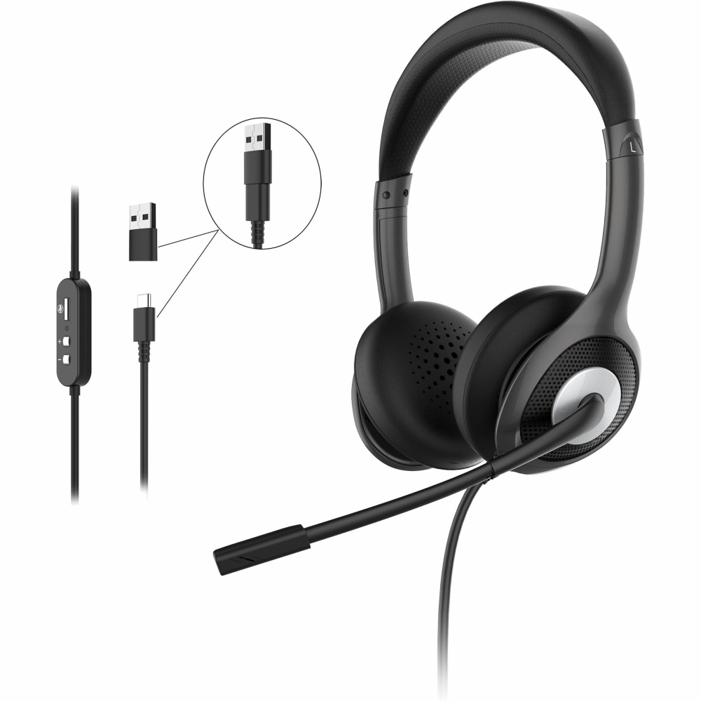 Morpheus 360 Connect USB Stereo Headset with Boom Microphone - Noise Reduction Mic- Protein Leather Ear Cushions - HS5600SU MPN:HS5600SU