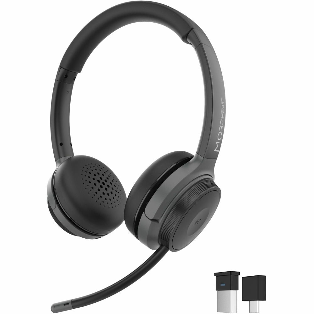 Morpheus 360 Advantage Stereo Wireless Headset with Detachable Boom Microphone - Bluetooth Headphones with 2.4GHz Receive - HS6500SBT MPN:HS6500SBT