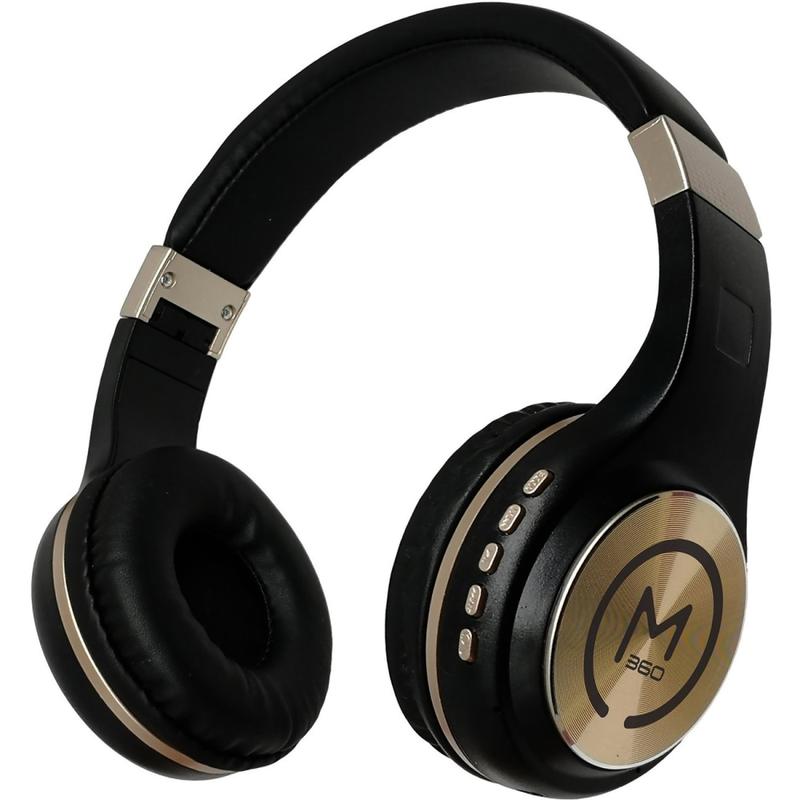 Morpheus 360 SERENITY Wireless Over-the-Ear Headphones, Black/Gold HP5500G - Stereo - Mini-phone (3.5mm) - HP5500G MPN:HP5500G