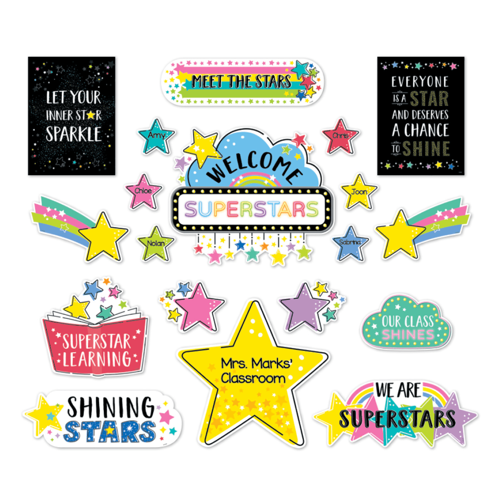 Creative Teaching Press Shine Bright Bulletin Board Set, 43 Pieces MPN:CTP10918