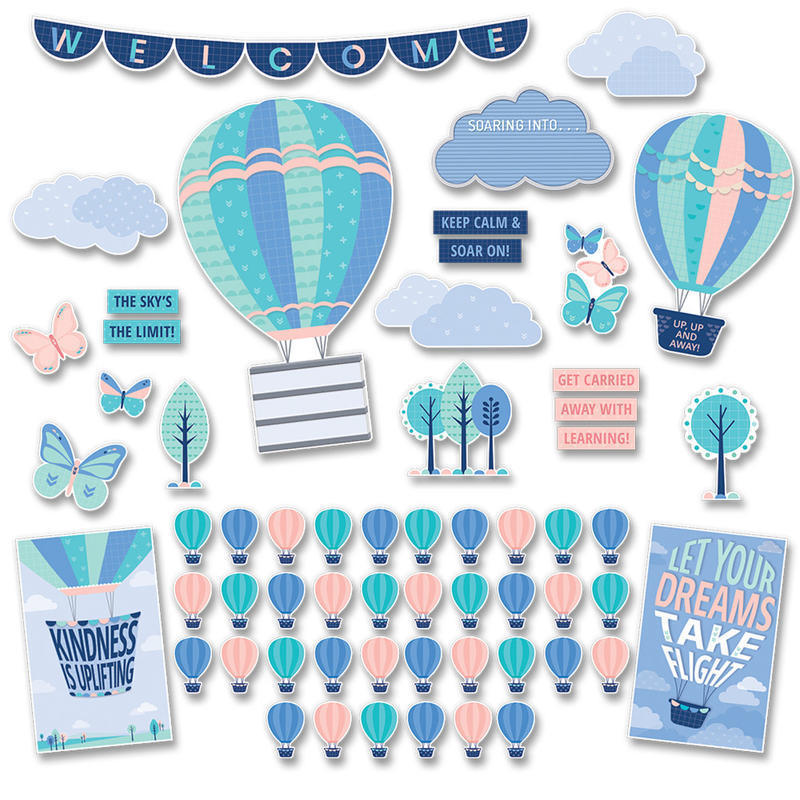 Creative Teaching Press Calm & Cool Soaring High Bulletin Board Set MPN:CTP8596